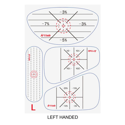 Golf Impact Tape, Golf Impact Sticker, Golf Ball Tracker, Self-Teaching Sweet Spot and Consistency Analysis, Golf Training Aids