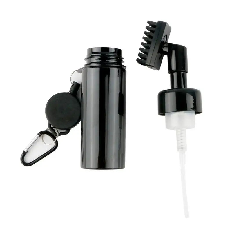 Golf Clubs Cleaning Brush Portable Golf Club Groove Brush with Push Type Water Bottle Water Brush Golf Swing Groove Cleaner